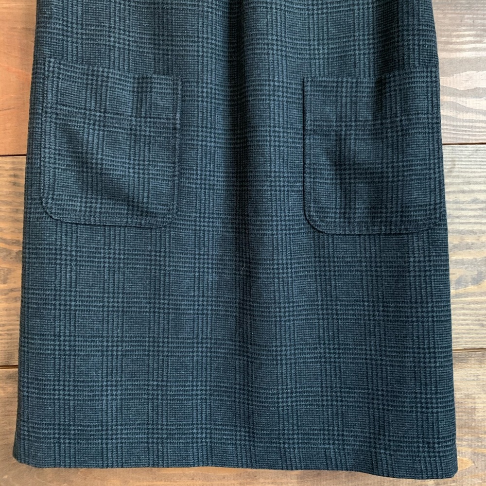 Gap Gray Plaid Wool Shift Dress - Picture 4 of 8